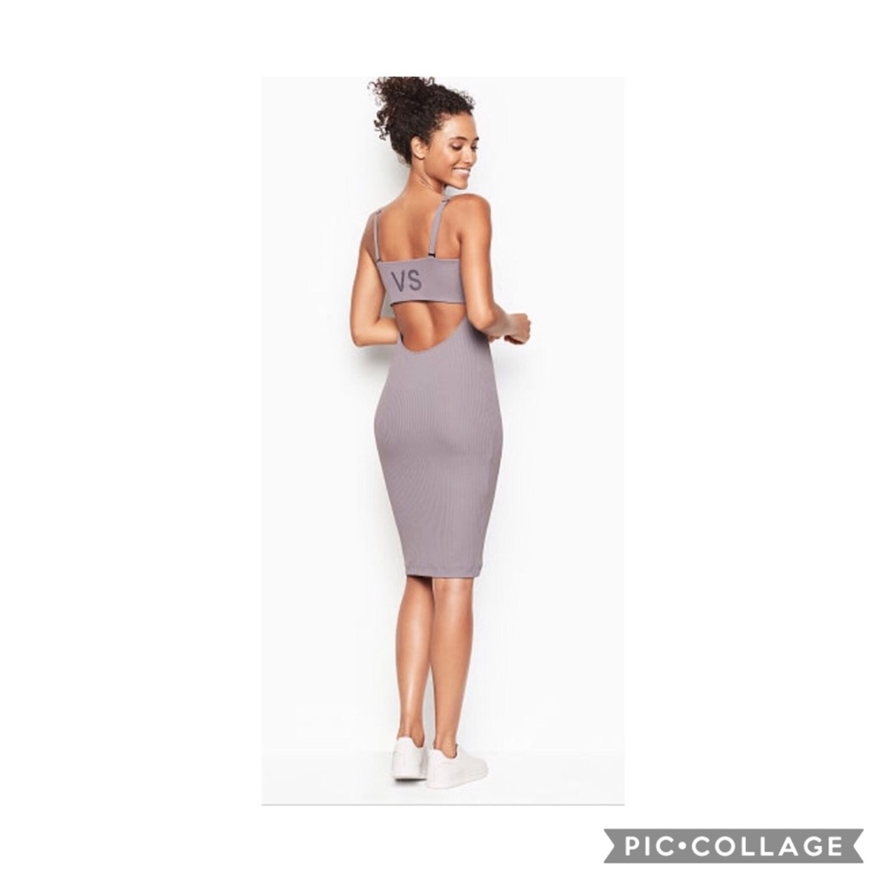 Logo Ribbed Bodycon Dress - Picture 2 of 2